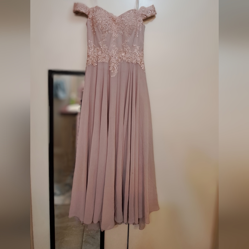 Pink S Straight Gown